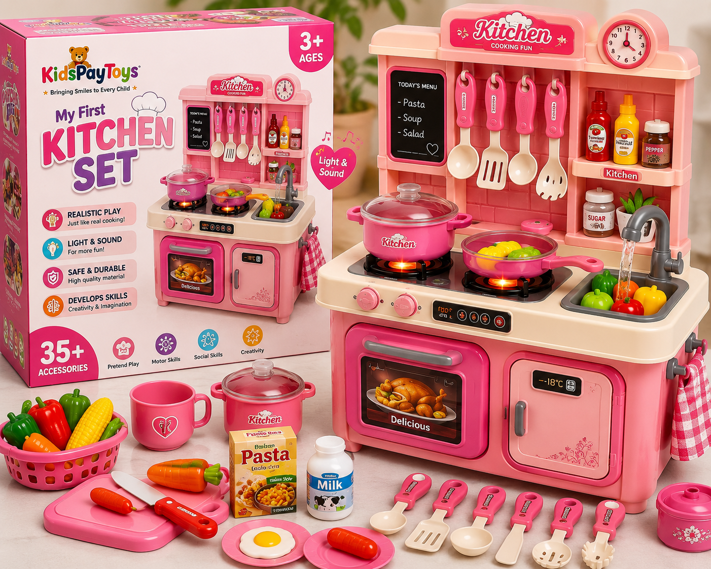 Kitchen set for girls